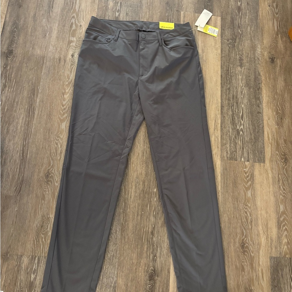 Men's All in Motion Stretch Straight Golf Pants - Dark Gray Sz 34X32 NWT - Picture 4 of 10